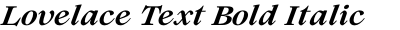 Lovelace Text Bold Italic